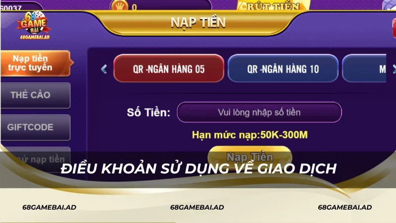 Điều khoản sử dụng về hành vi người chơi