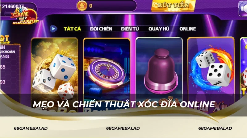 Mẹo và chiến thuật chơi xóc đĩa online